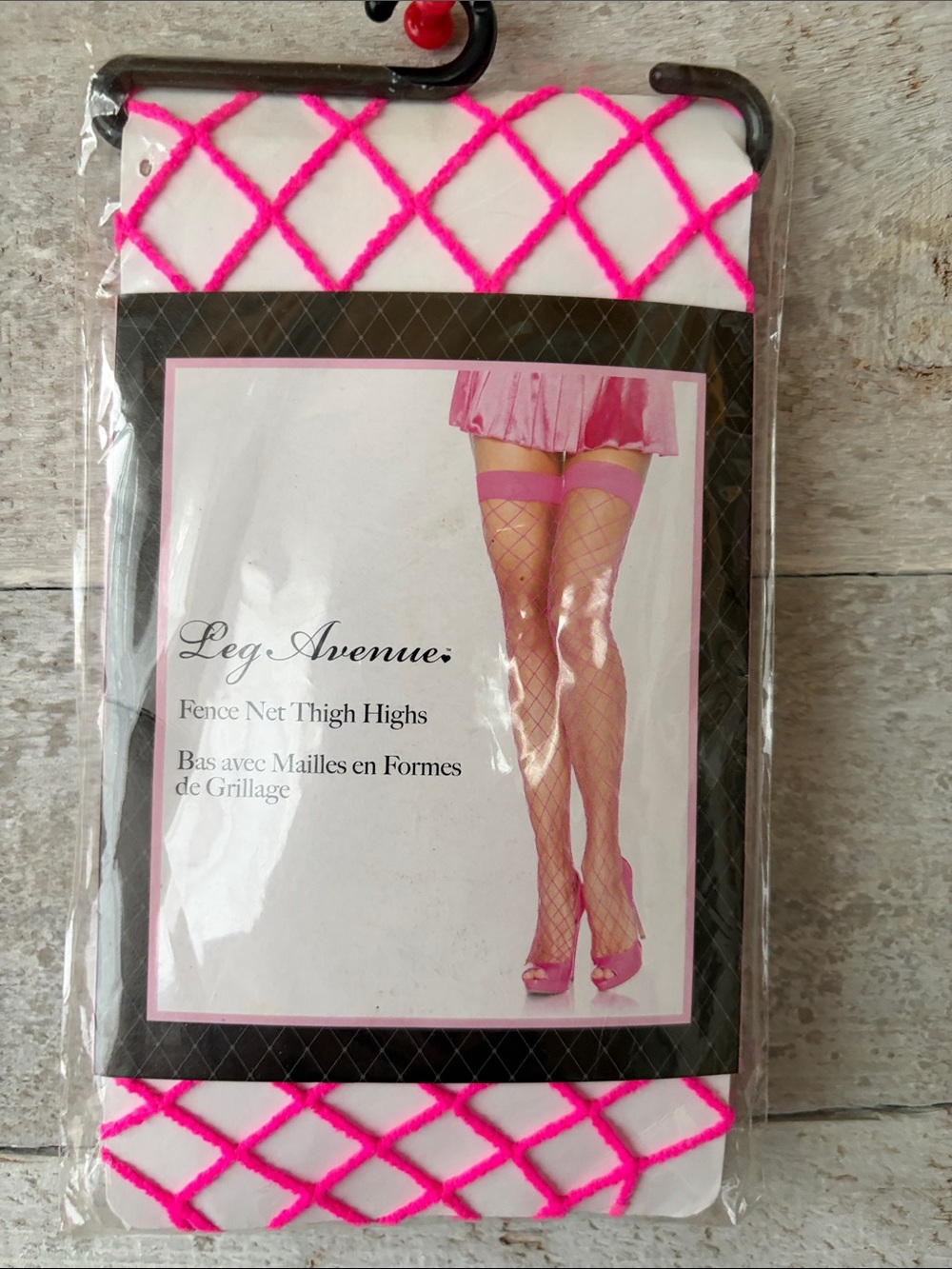 Hot Pink Fish Net Thigh Highs